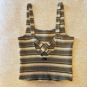 NWOT RVCA Margot Cropped Tank Top